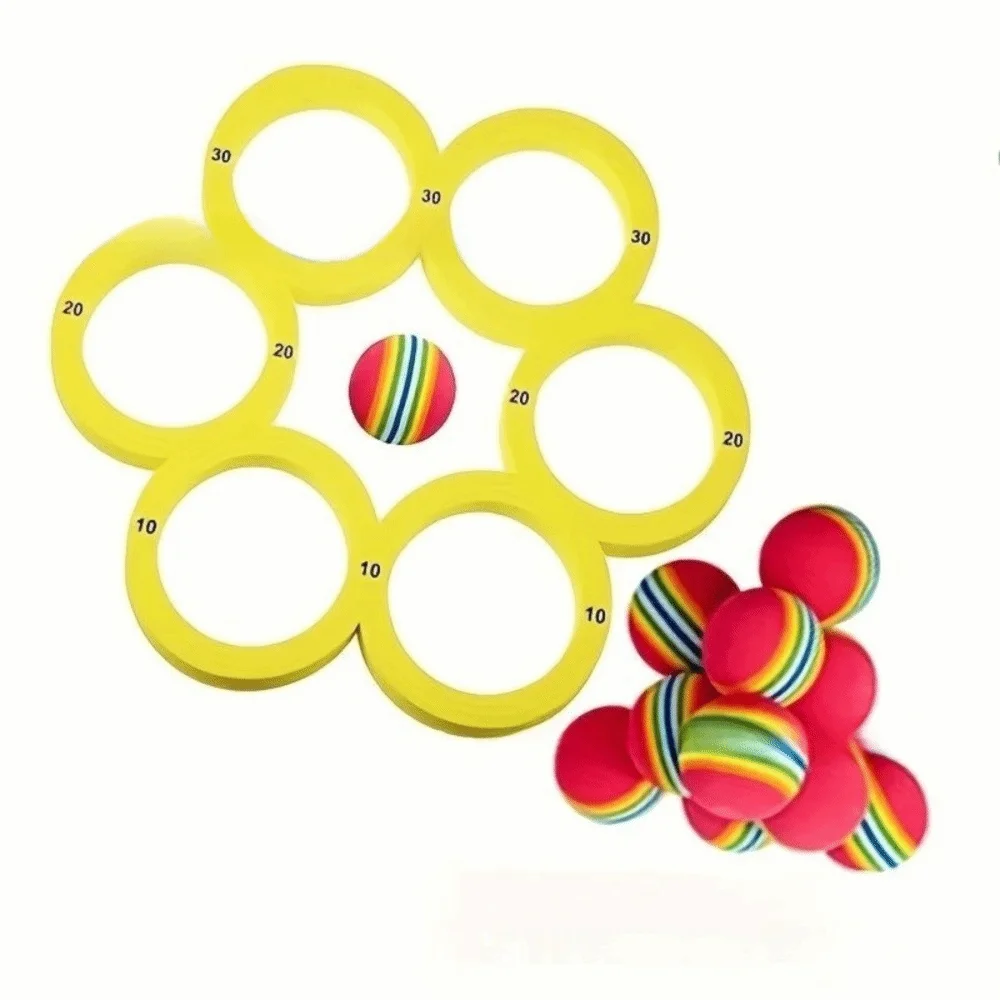 Juego de lanzamiento de aros EVA flotantes con bolas de tacto suave - imagen 5