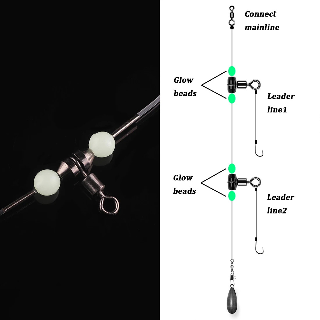 FishTrip Swivel 3 Vías – Alta resistencia para agua salada - imagen 4