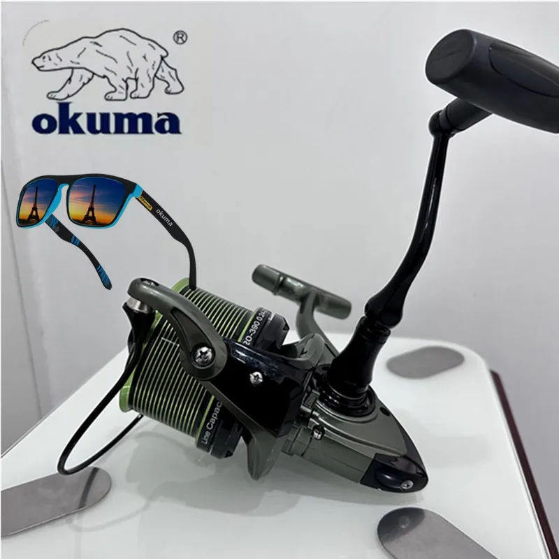 Carrete spinning Okuma 8000-12000 – Acero inoxidable para mar y río