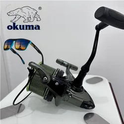 Carrete spinning Okuma 8000-12000 – Acero inoxidable para mar y río