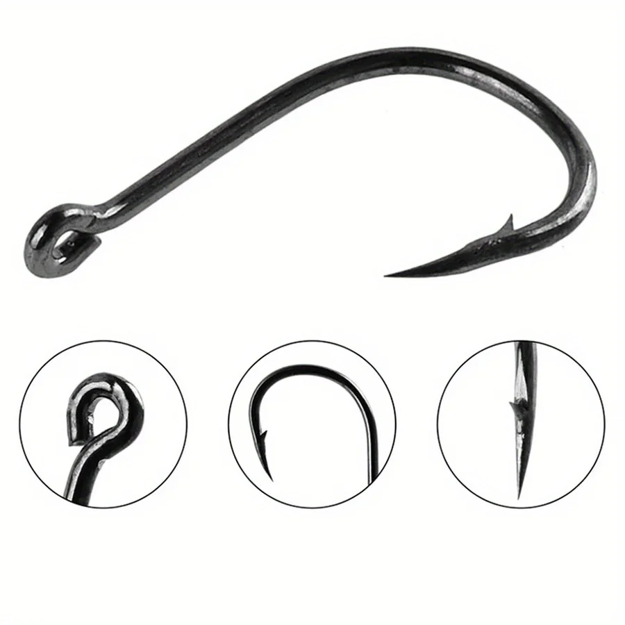 Anzuelos Ackibbik de acero con púas – para carpa y mar - imagen 3