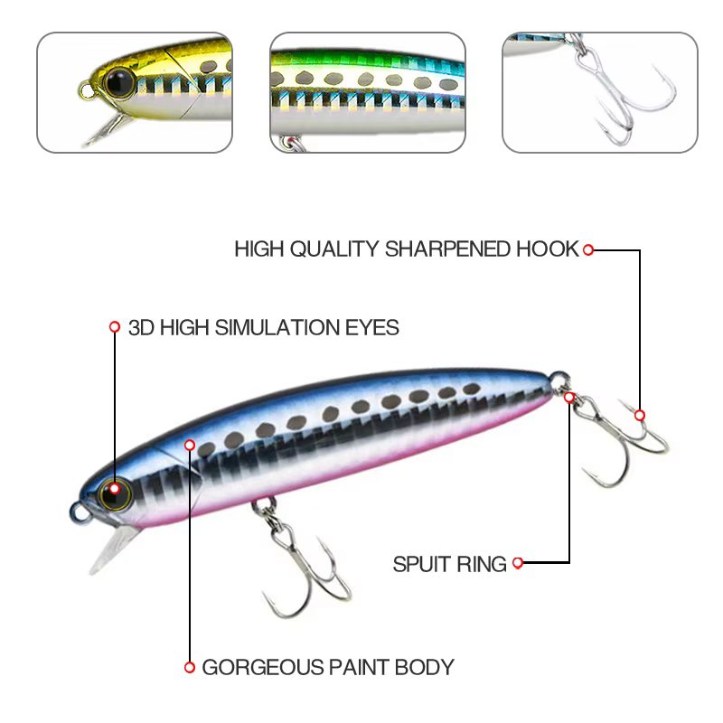 Señuelo Zinkende Minnow en acción