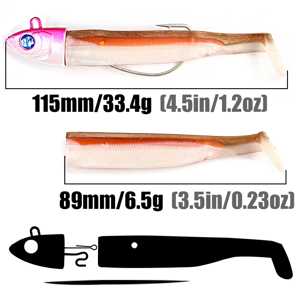 B&U Señuelo blando brillante 115 mm para lubina y lucio - imagen 4
