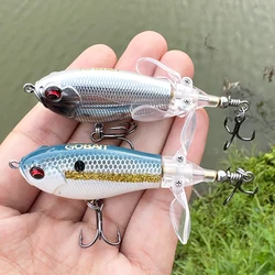 Whopper Plopper señuelo de superficie con anzuelos triples, cebo duro
