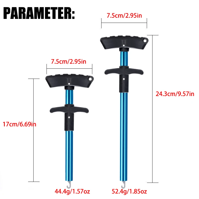 Extractor de anzuelos de aluminio portátil para pesca deportiva - imagen 2