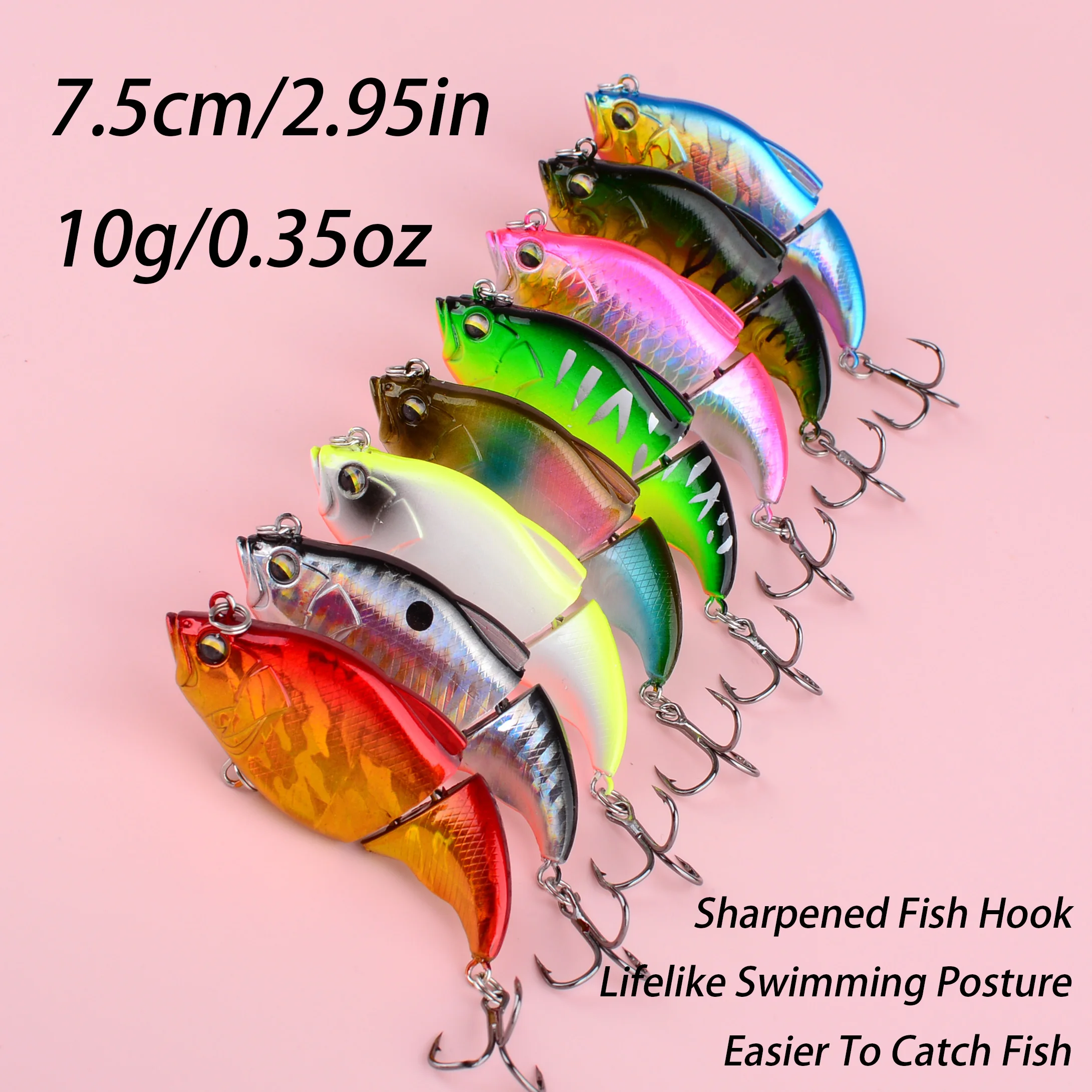 Señuelo Vatalion articulado 7.5 cm y 10 g