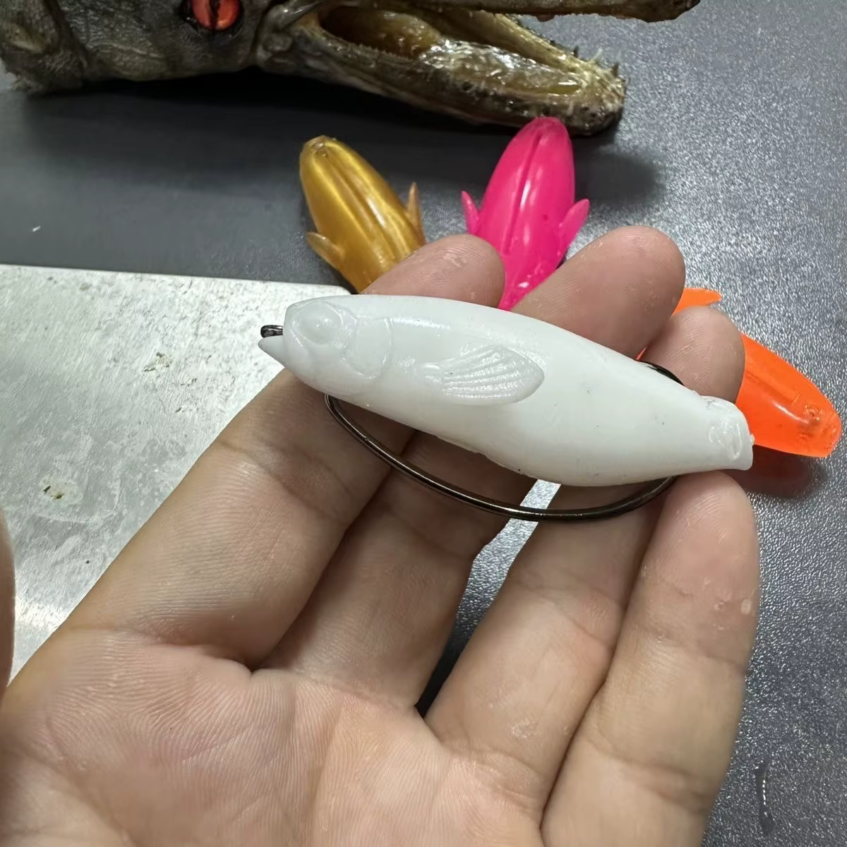 HIMALUO Hit Black Thunder Topwater Rana Micro 65mm para Trucha - imagen 3