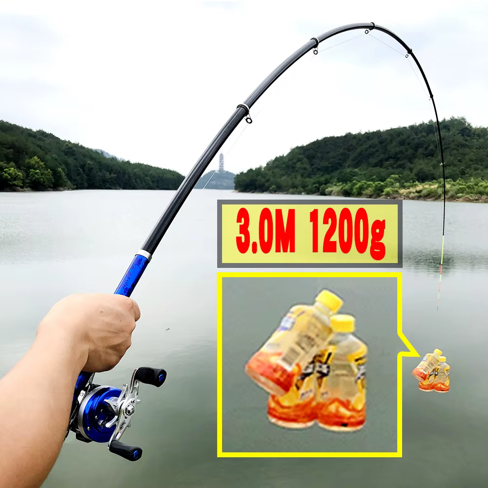 Caña de pescar giratoria carbono para surfcasting profesional - imagen 2