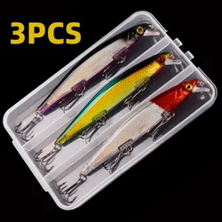 Láser Wobbler Flotante Señuelo Lubina Crankbait Plástico