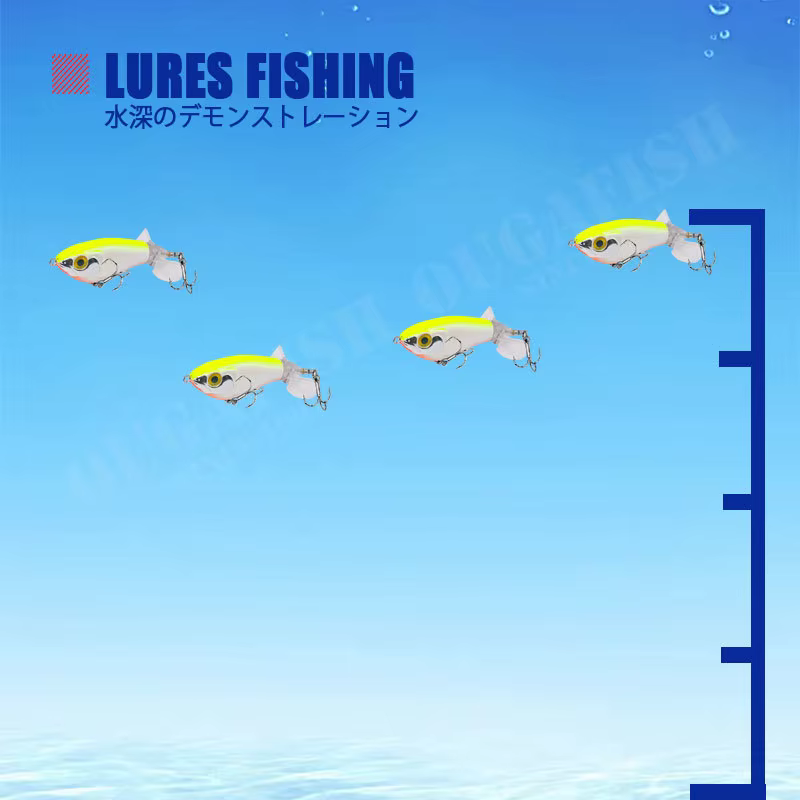 Whopper Popper 65mm Swimbait flotante para lucio - imagen 3