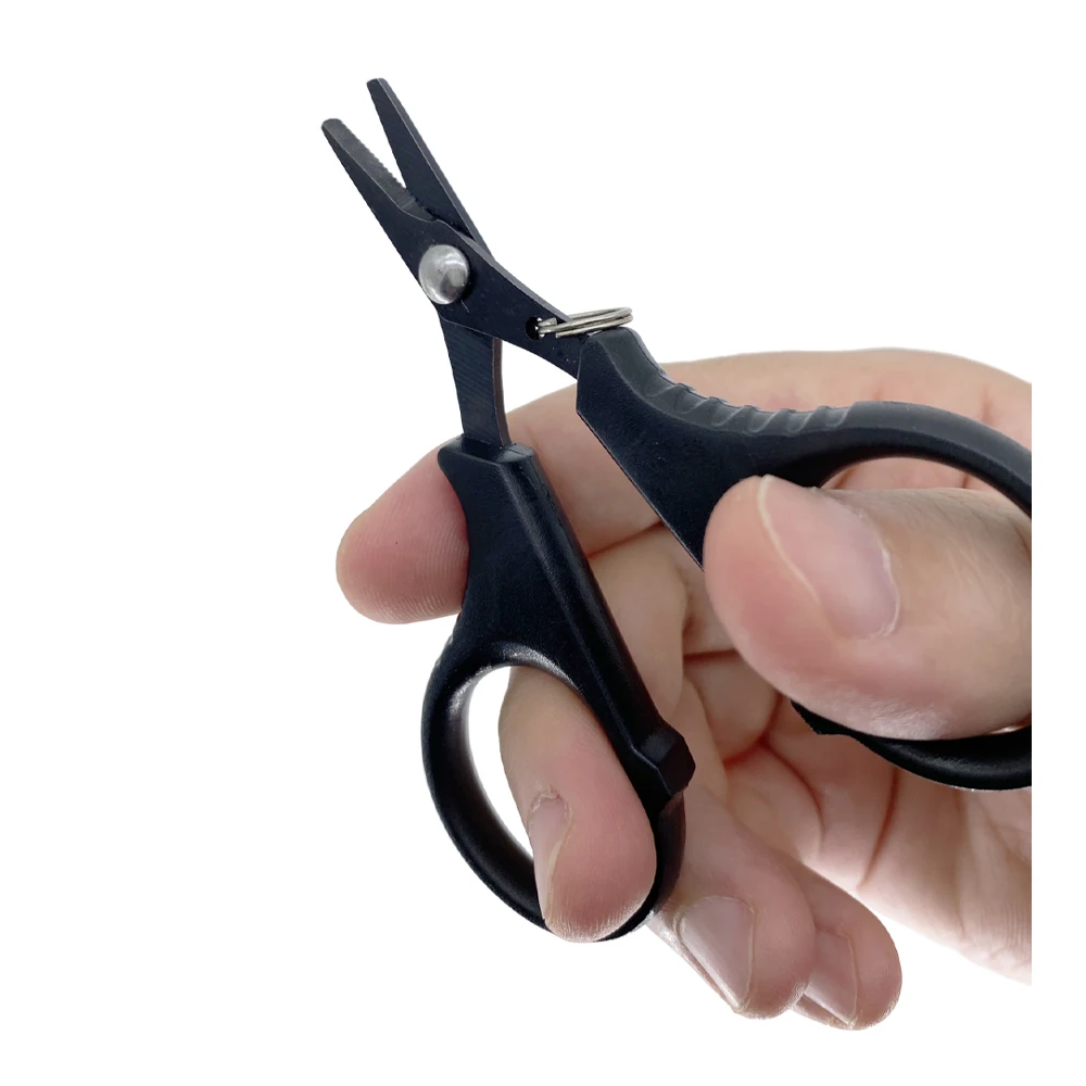 Tijeras titanio inoxidables mini dentadas para línea de pesca - imagen 2