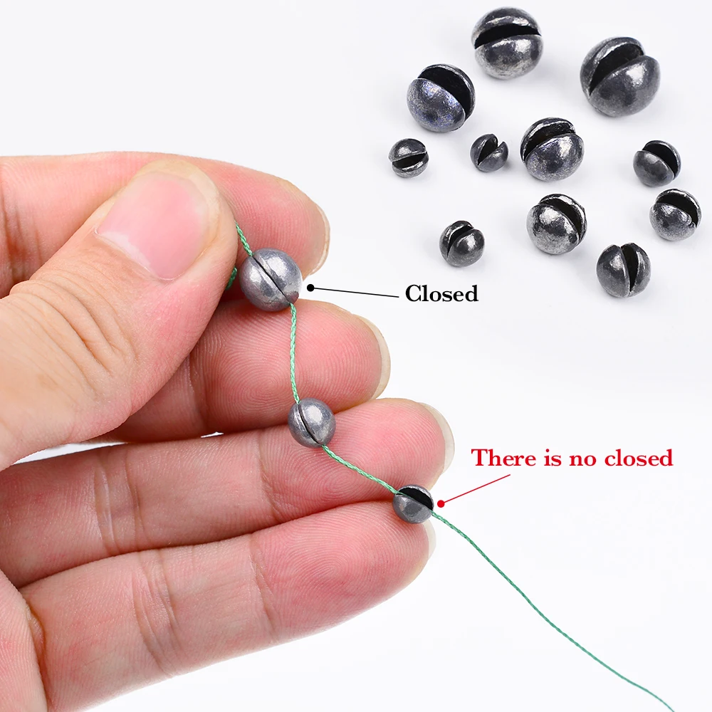 Plomos de tiro dividido ajustables PROBEROS para pesca - imagen 2