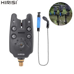 Hirisi alarma de picada para carpa con alerta LED azul ajustable