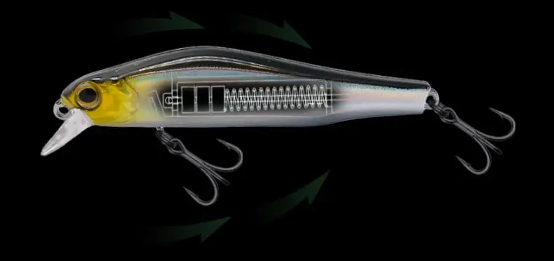 Detalle del acabado y el cuerpo del wobbler