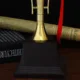Trofeo de fútbol esférico Golden Ball para competiciones - imagen 5