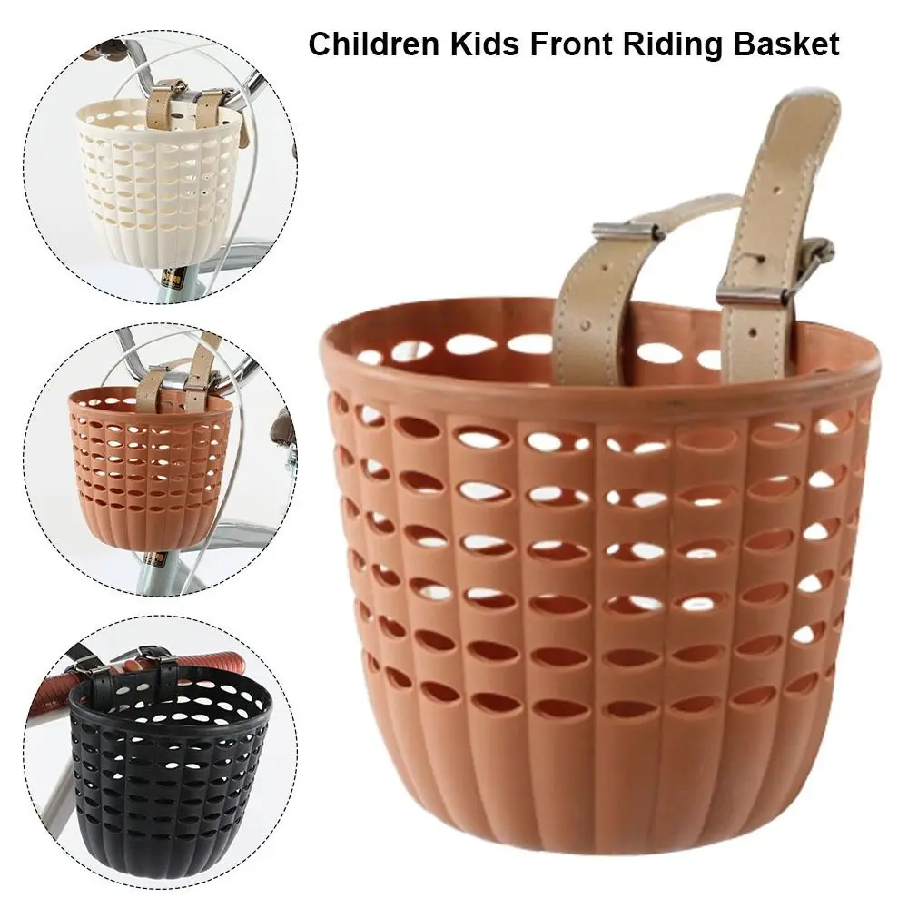 Cesta delantera de plástico retro tejida con asa para herramientas - imagen 4