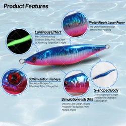 OBSESSION J81 Jig metálico 3D láser S – Señuelo jigging barco