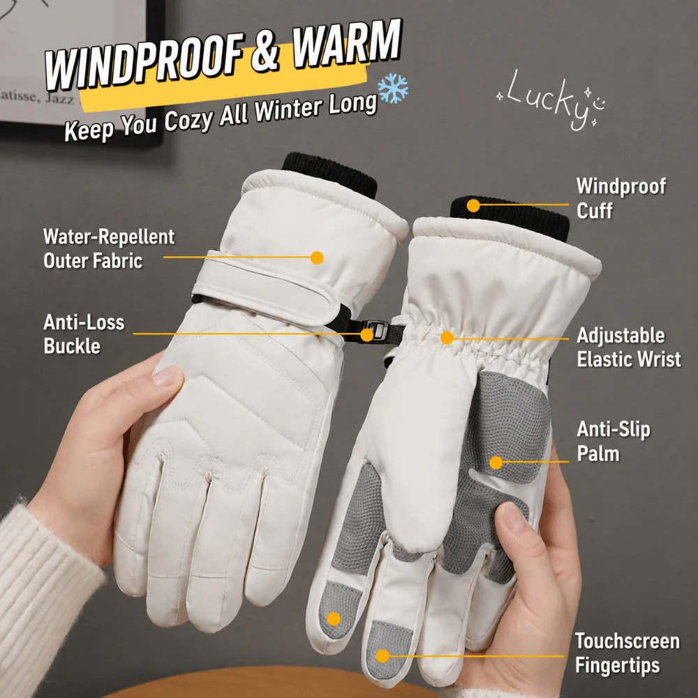 Guantes impermeables a prueba de viento con pantalla táctil - imagen 4