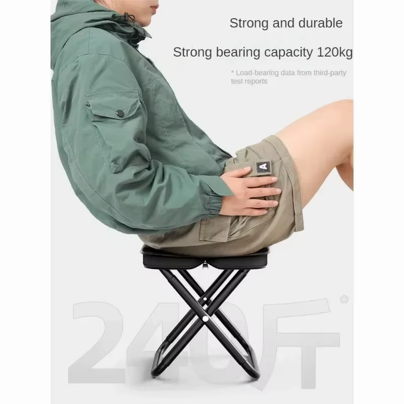 Silla plegable de pesca ultraligera - taburete portátil para exterior - imagen 3