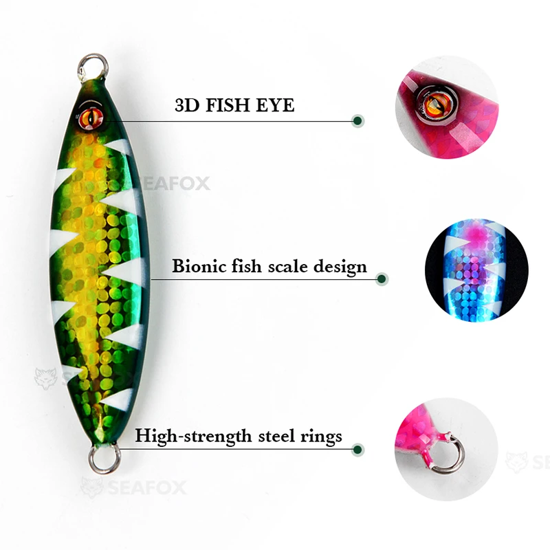 Jig Slow Pitch de Metal para Pesca en Agua Salada - imagen 5