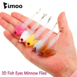 Moscas Streamer Bimoo #4 – Ojos 3D para lubina, trucha y salmón