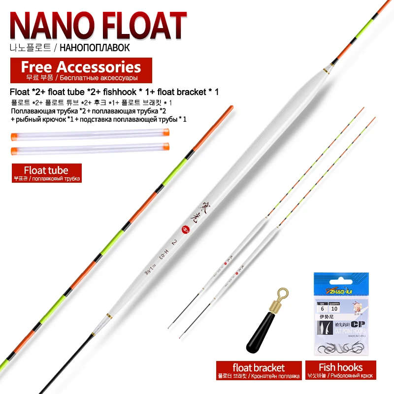 Flotador de pesca Nano Bobber en acción
