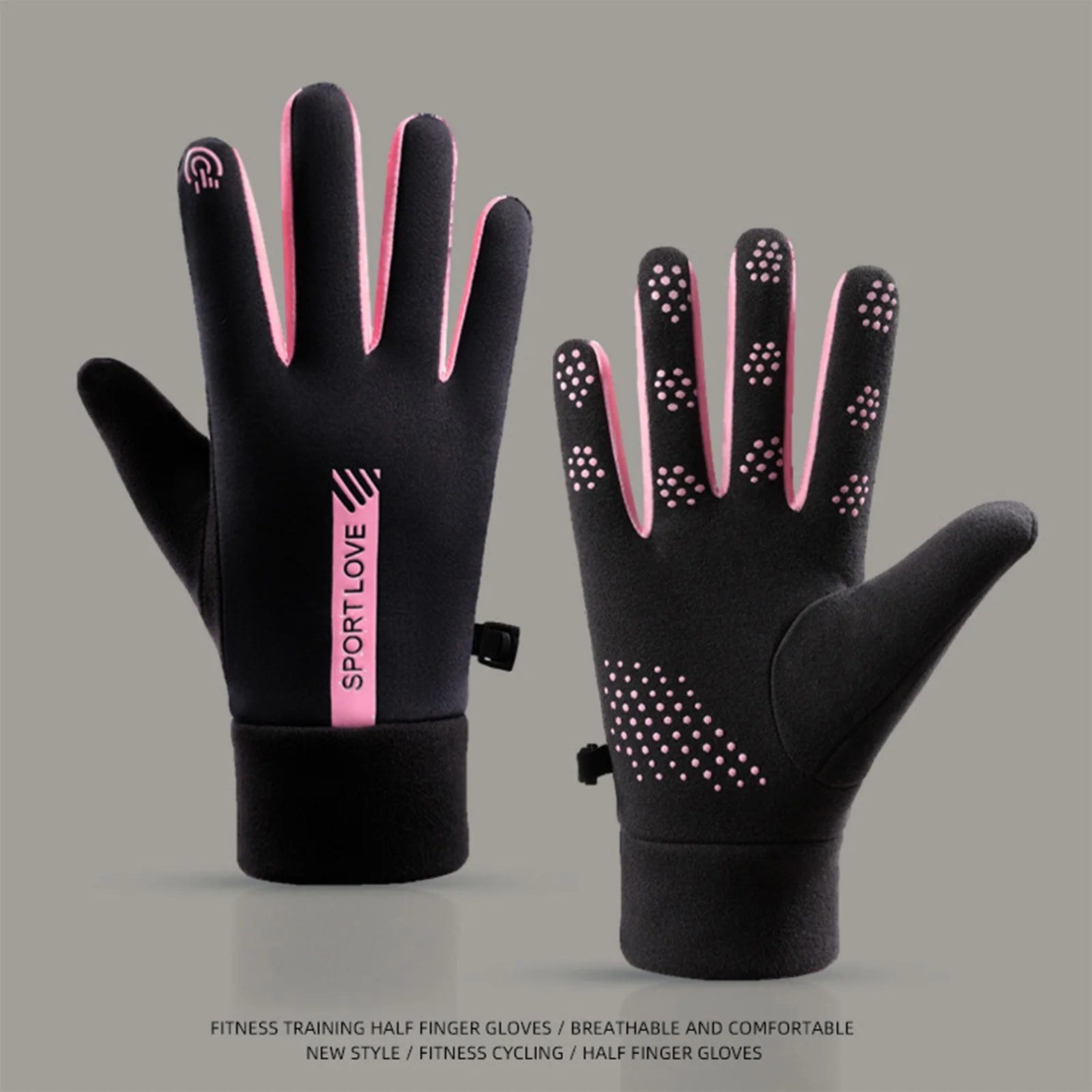 Guantes gruesos y resistentes al viento para invierno