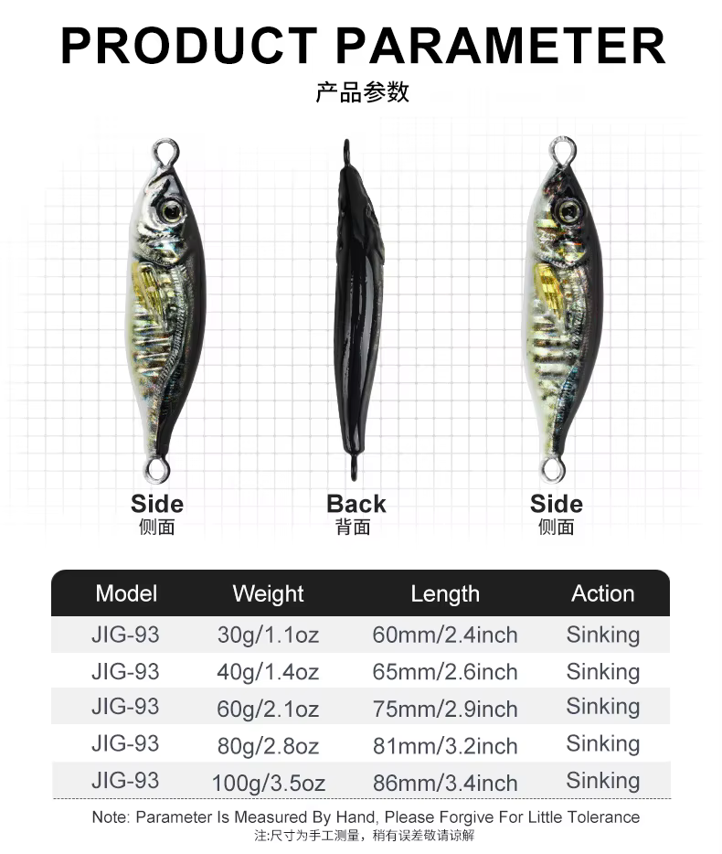 Setup pesca jigging marino