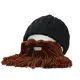 Gorro beanie de lana con bigote pirata, barba y peluca para cosplay - imagen 3