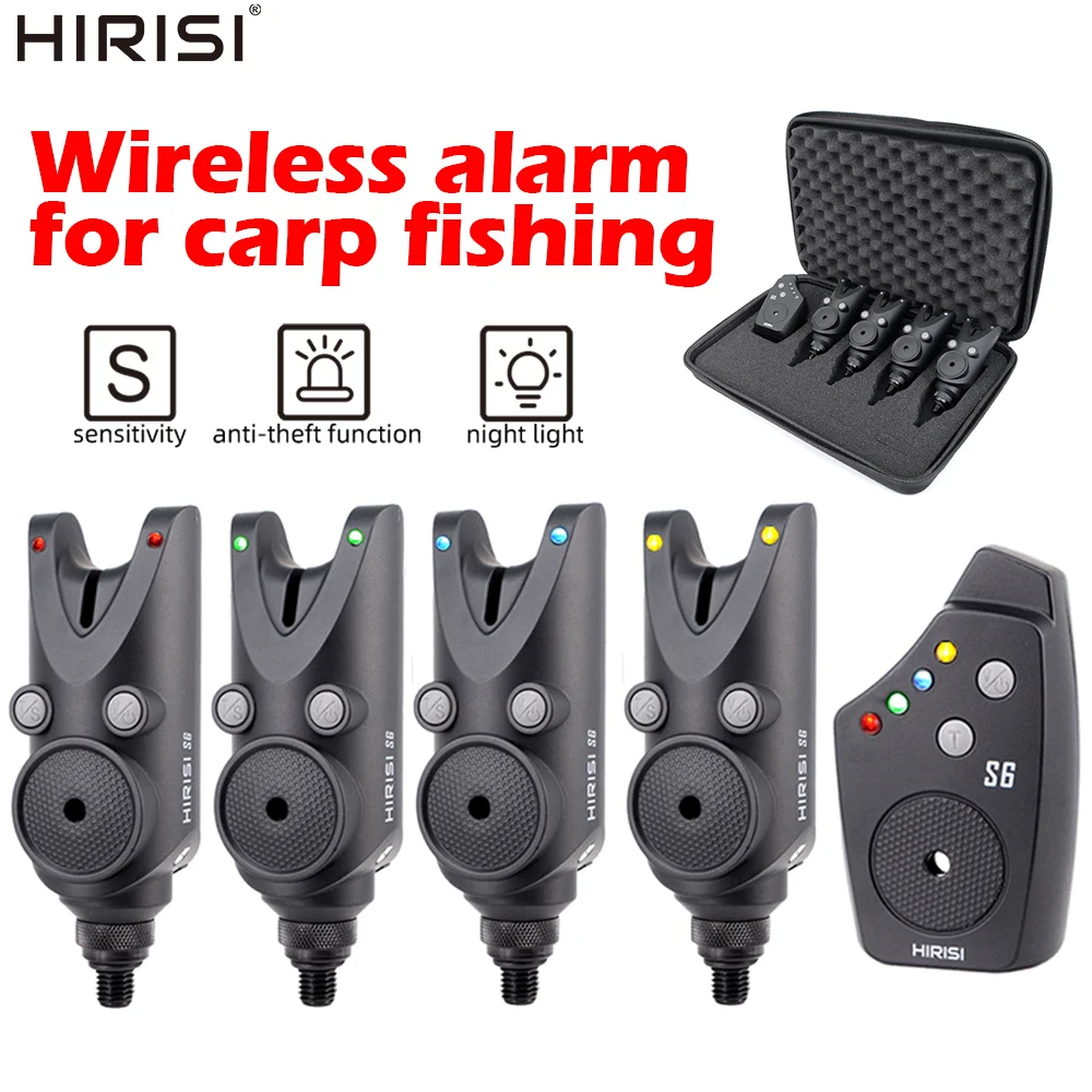 Alarma y receptor para pesca con luces LED