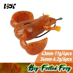 Kingdom Frog Kick swimbait flotante TPE con anzuelo para pesca