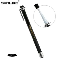 SANLIKE Red de pesca telescópica carbono – Mango largo portátil