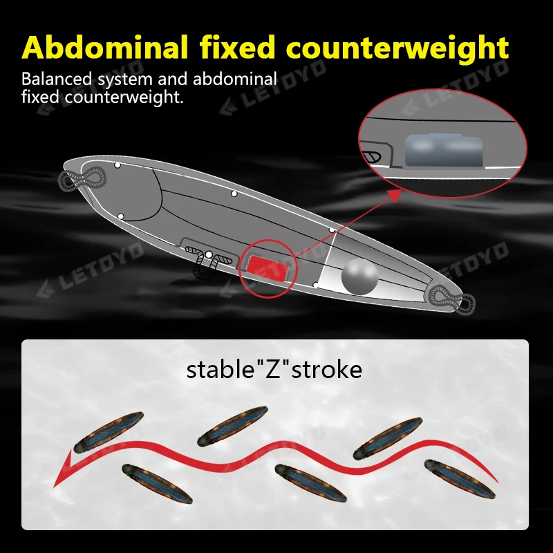 Wobbler Topwater Walk the Dog LETOYO – Señuelo para lubina superficie - imagen 4