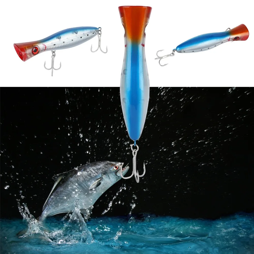 Señuelos popper de superficie con ojos 3D para peces grandes - imagen 4