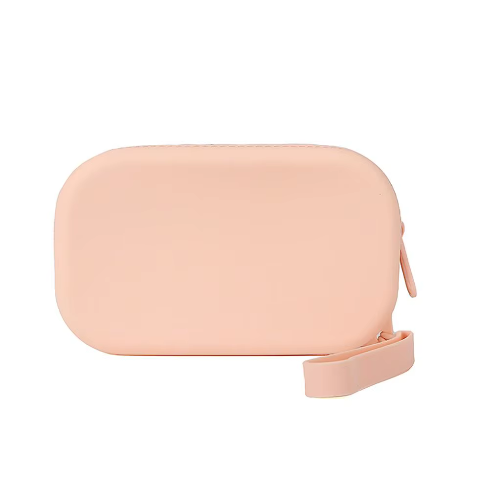 Estuche organizador de silicona impermeable con cremallera suave
