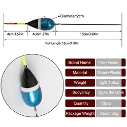 Kit de flotadores de corcho balsa con antena de flotabilidad