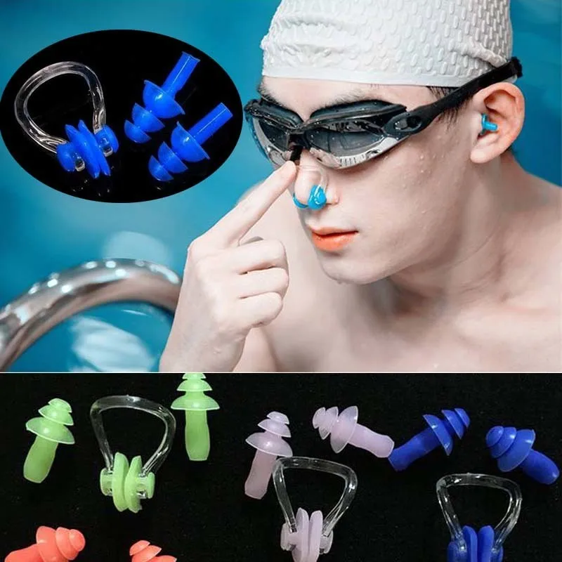 Tapones para los oídos impermeables de silicona – férula nasal - imagen 4