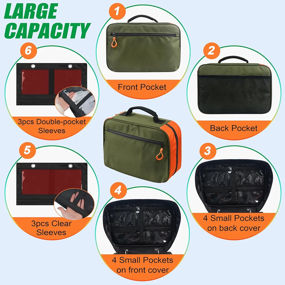 Bolsa de pesca impermeable para señuelos: organizador aparejos - imagen 4