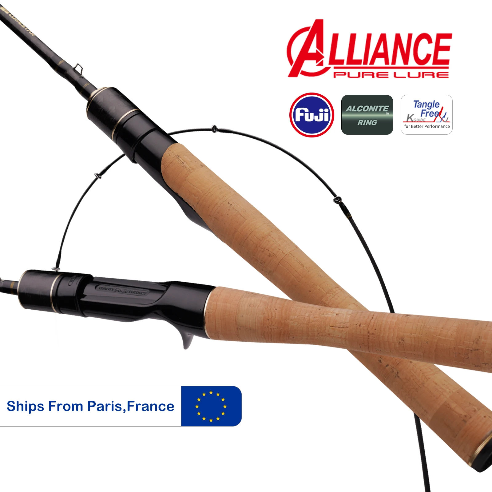 Caña de pesca SPURS Pro Light UL-L rápido Carbono Guías FUJI - imagen 4