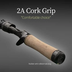 Caña de pesca Performer TZ de carbono con guías titanio y corcho