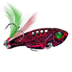 Cuchara oscilante Vib Spoonbait 50mm 10,5g para Lucio