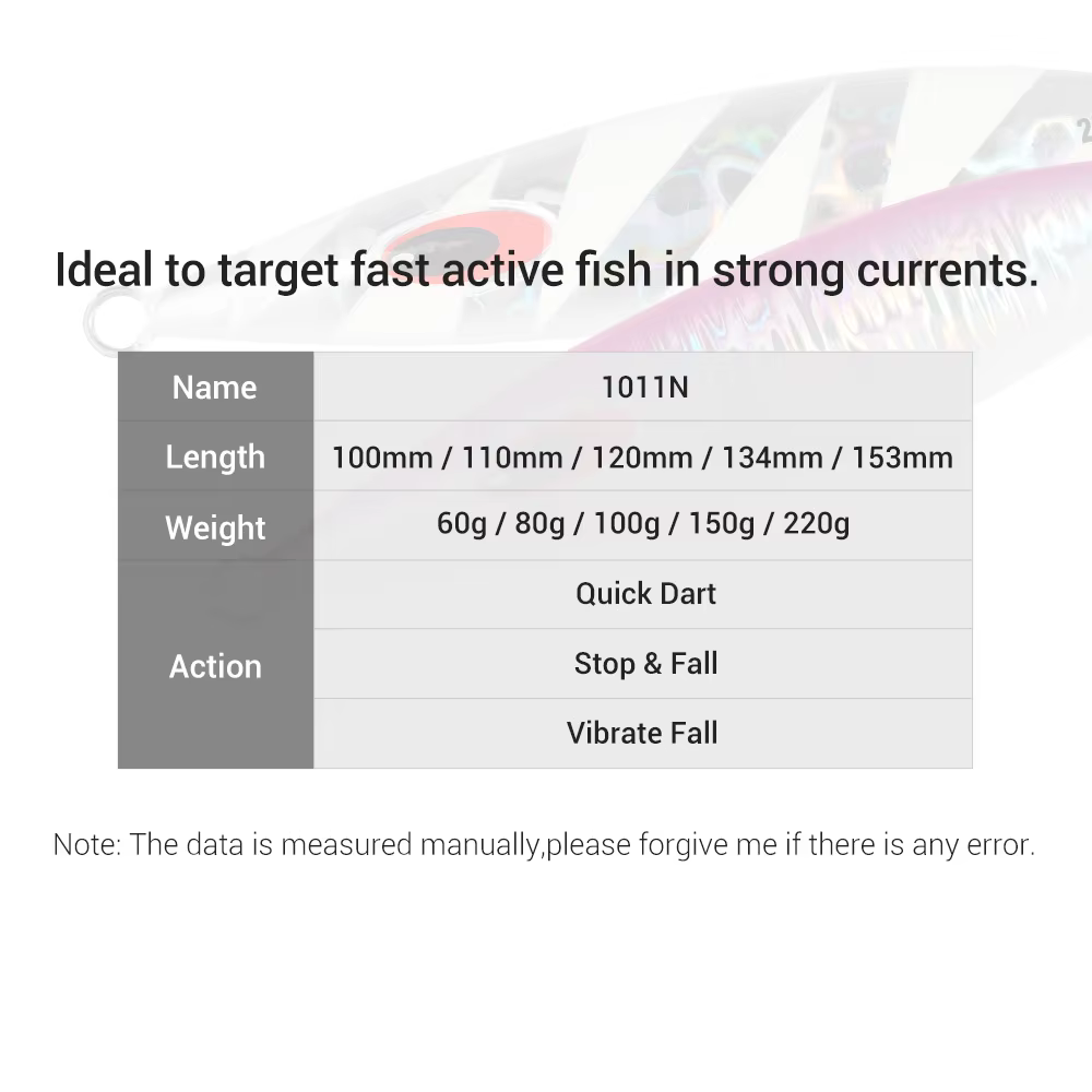 Señuelos Slow Jigging Noeby – Jig Metal profundo para cebo artificial - imagen 4