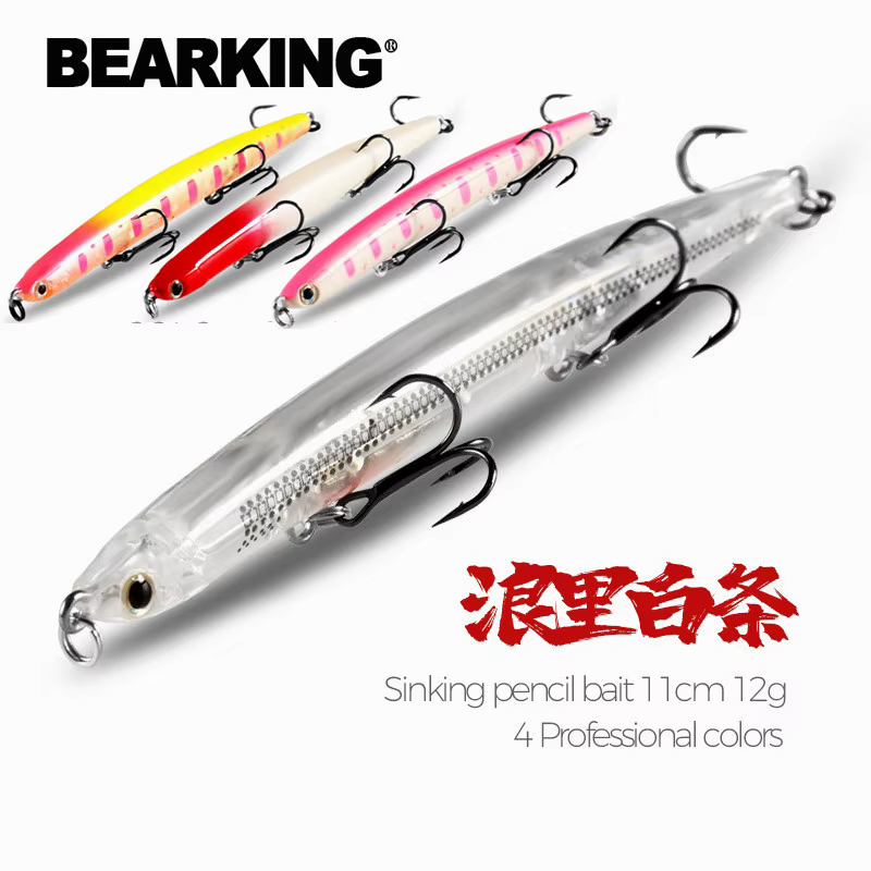 Bearking Señuelo lápiz - Cebo duro con acción realista, agua salada - imagen 3