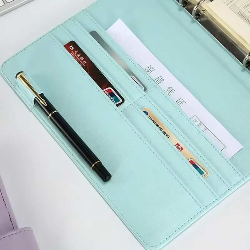 Cuaderno de pesca recargable Vintage cuero – Organizador documentos A5 - imagen 2