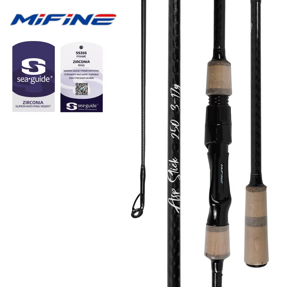 Caña Spinning MIFINE CHUB&ASP STICK – 24T Carbono para lubina y trucha