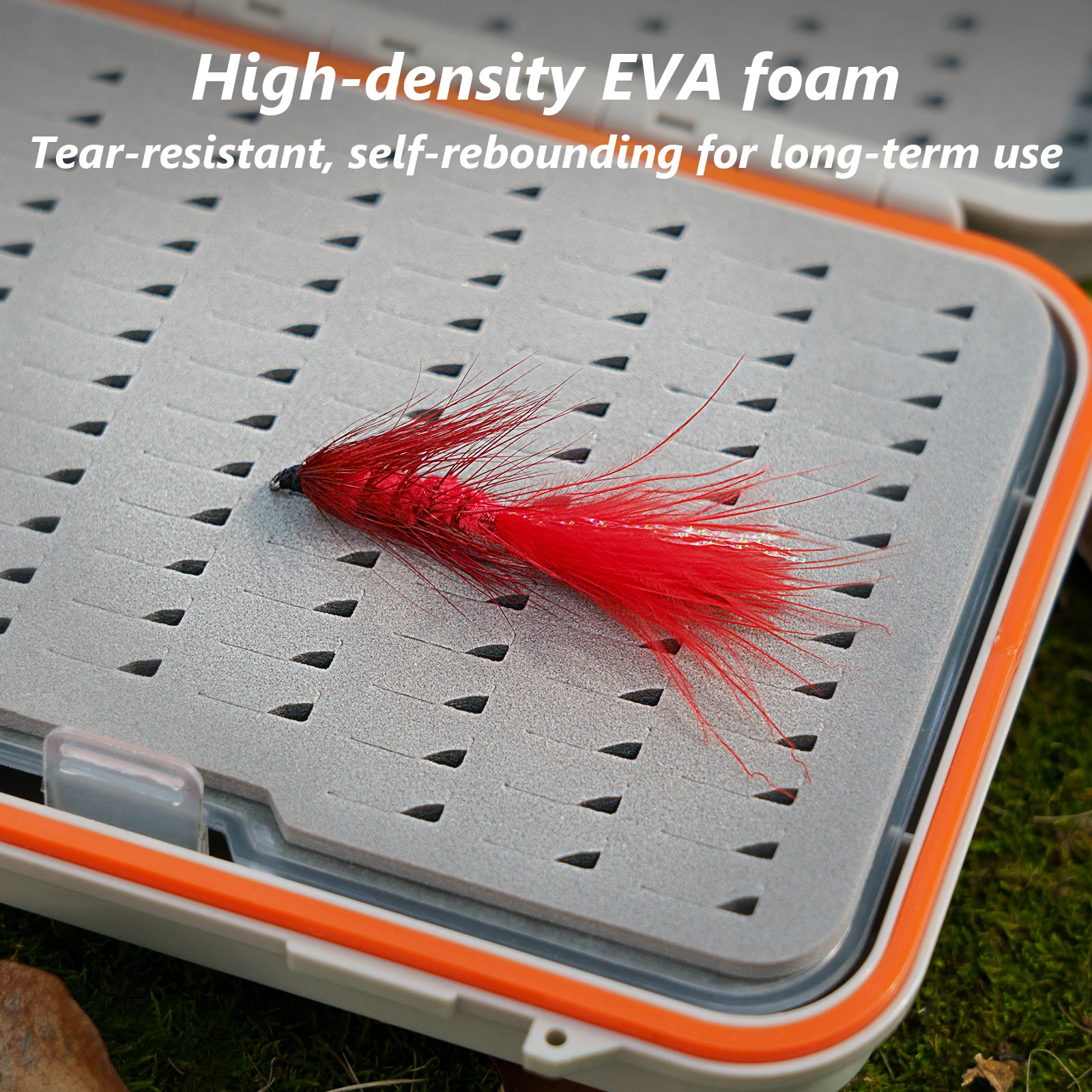 Caja impermeable para pesca con mosca ABS ligera con espuma - imagen 3