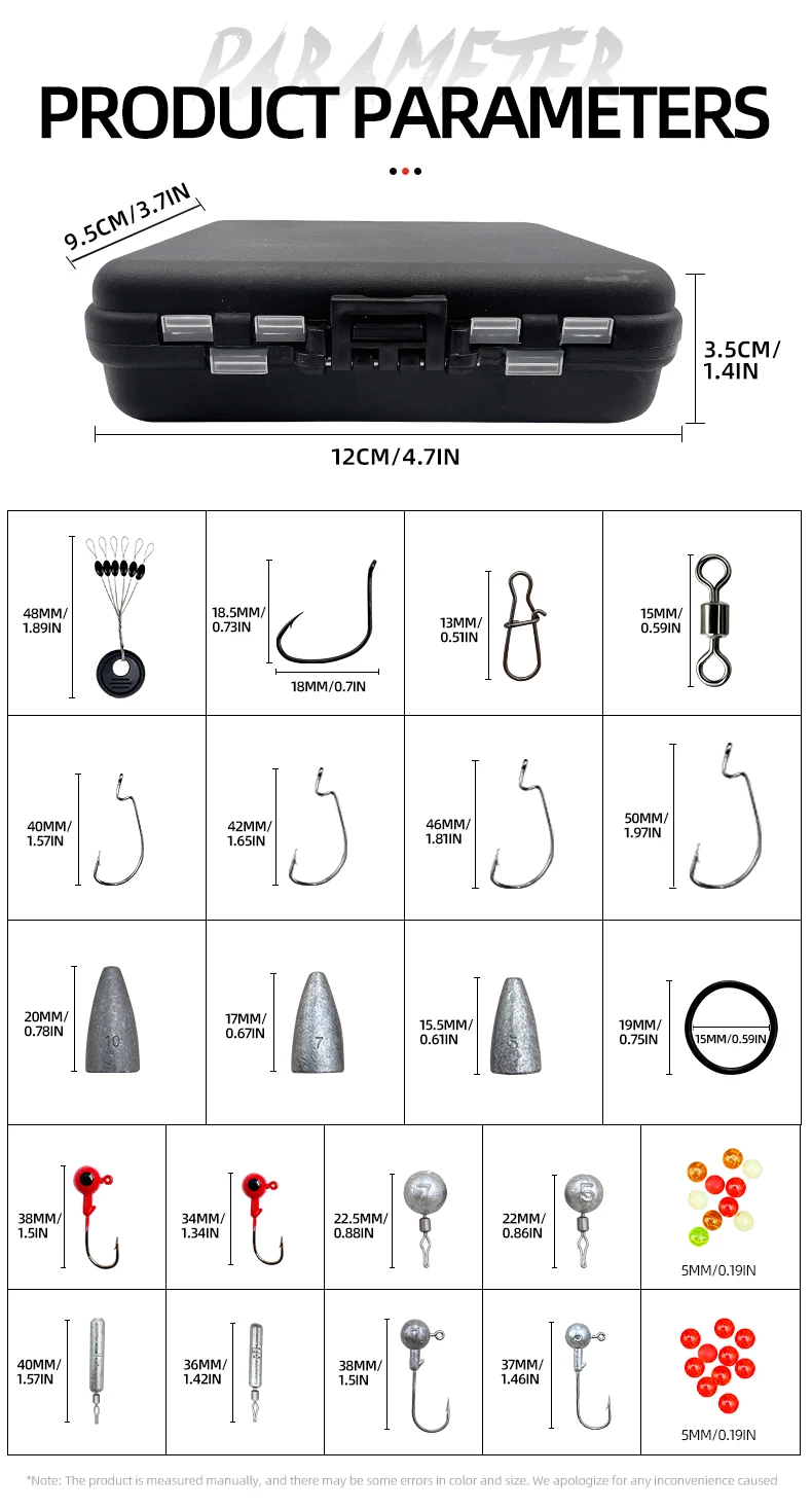 Detalles de accesorios de pesca