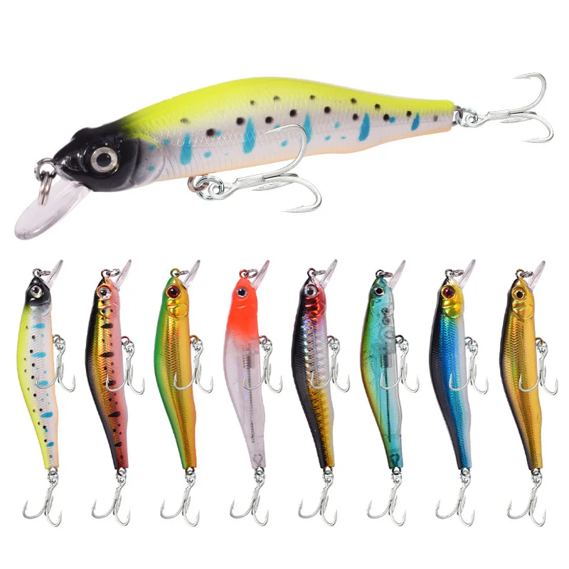 Señuelo de pesca Minnow WDAIREN 9cm vista lateral
