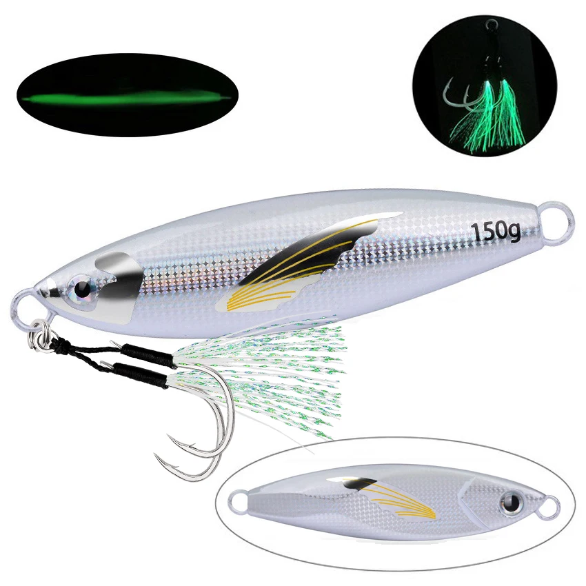 Cuchara Jig de metal Micro fregadero lento para lubina y atún - imagen 2
