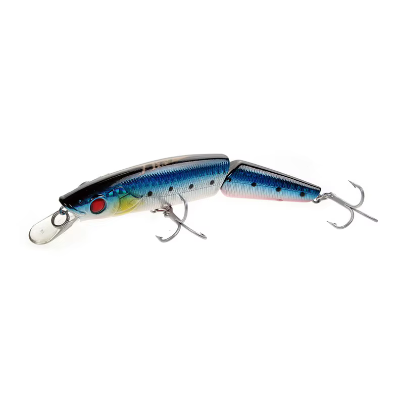 LUTAC Minnow señuelo duro flotante anzuelo doble sección 3D - imagen 3